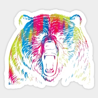 Vibrant Bear Sticker